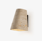 Tapered Travertine Wall Sconce