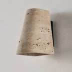 Tapered Travertine Wall Sconce