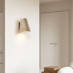 Tapered Travertine Wall Sconce