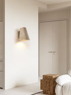 Tapered Travertine Wall Sconce