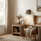 Alder Wood LED Reading Wall Sconce