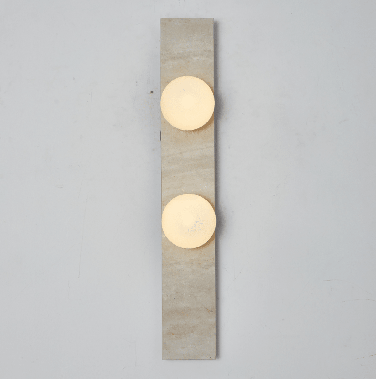 Virelle Stone Double Globe Wall Sconce