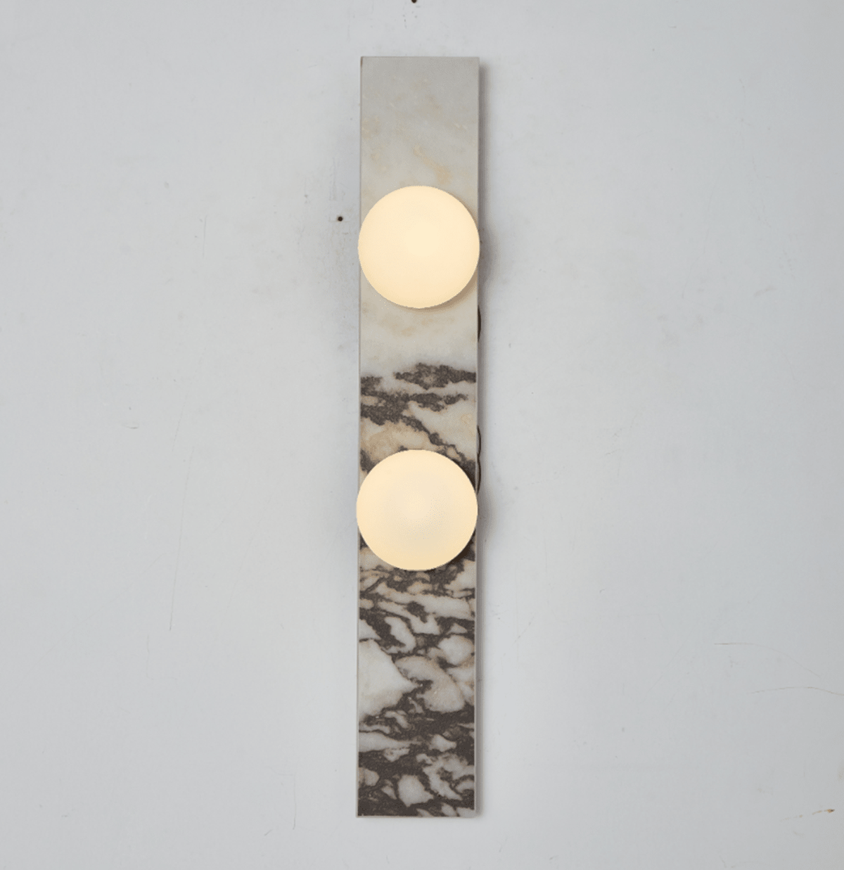 Virelle Stone Double Globe Wall Sconce