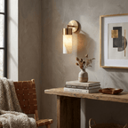 Aurelia Alabaster Cylinder Wall Sconce