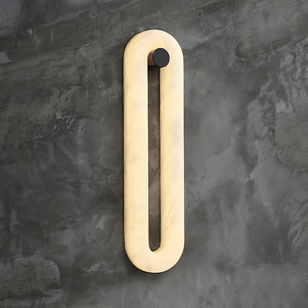Alabaster Capsule Wall Light