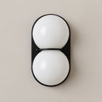 Two Globe Glass Wall Sconce