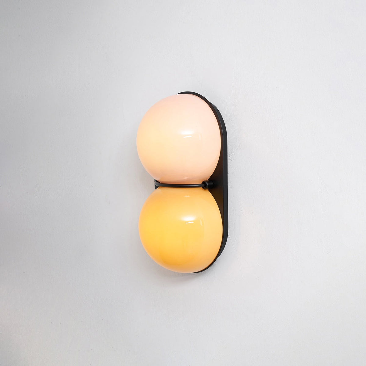 Two Globe Glass Wall Sconce