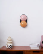 Two Globe Glass Wall Sconce