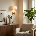 Aurevia Alabaster Tapered Shade Wall Sconce