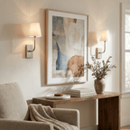 Aurevia Alabaster Tapered Shade Wall Sconce