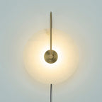 Alabaster LED Plug-In Wall Lamp