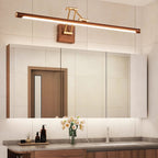 Walnut Color Linear Adjustable Wall Light