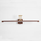 Walnut Color Linear Adjustable Wall Light