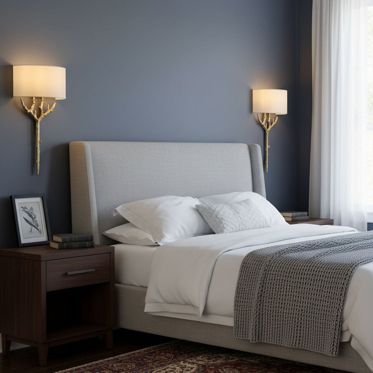 Brass Branch Wall Lamp