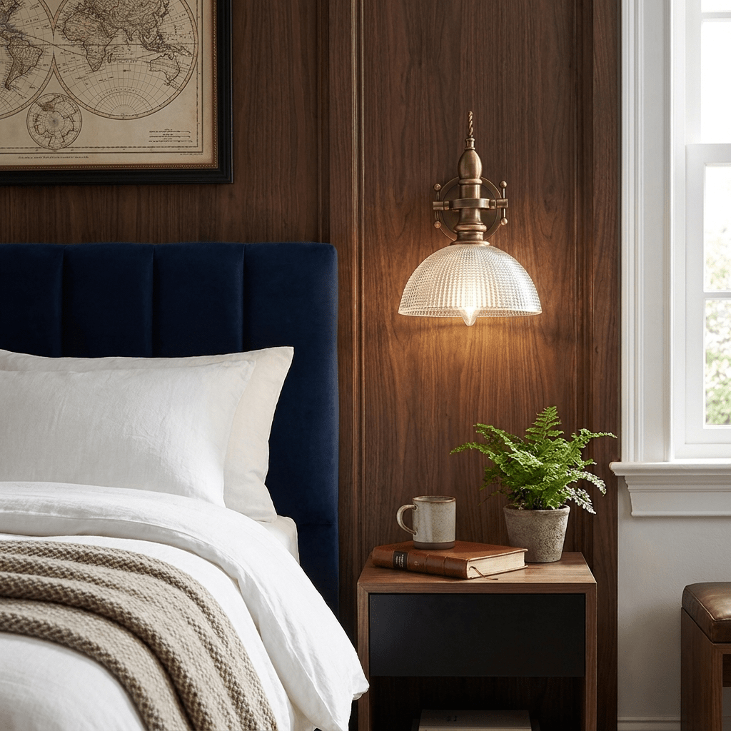 Tavira Vintage Glass Wall Sconce