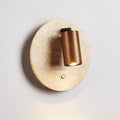 Travertine Spot Wall Sconce