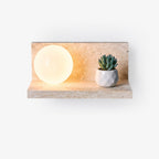 Shelf Travertine Sconce