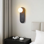 Black Travertine Hearth Sconce