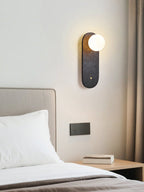 Black Travertine Hearth Sconce