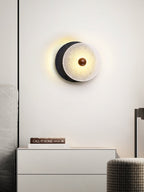 Lunara Textured Disc Wall Light