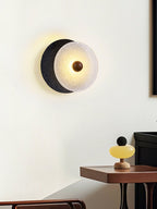 Lunara Textured Disc Wall Light