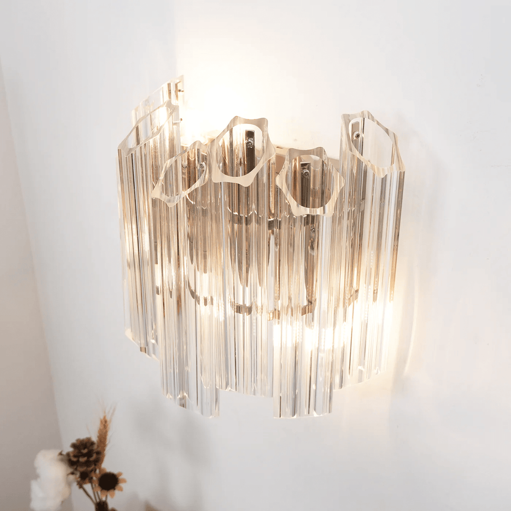 Clear Palermo Glass Wall Lamp