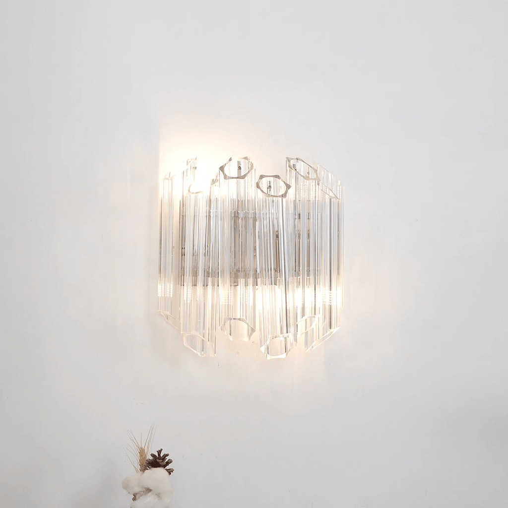 Clear Palermo Glass Wall Lamp