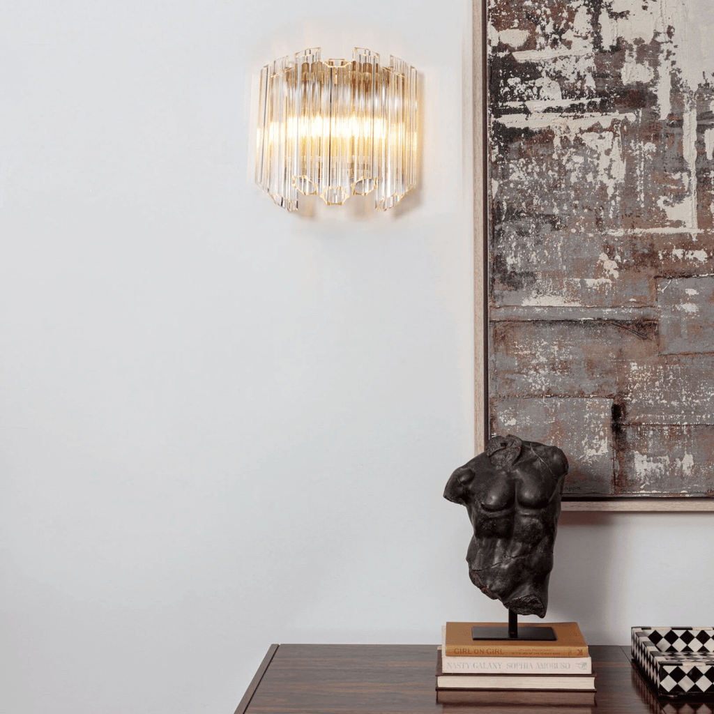 Clear Palermo Glass Wall Lamp