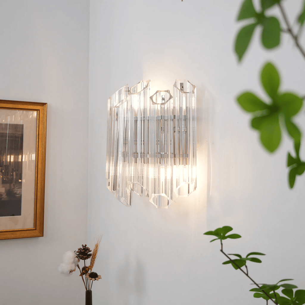 Clear Palermo Glass Wall Lamp