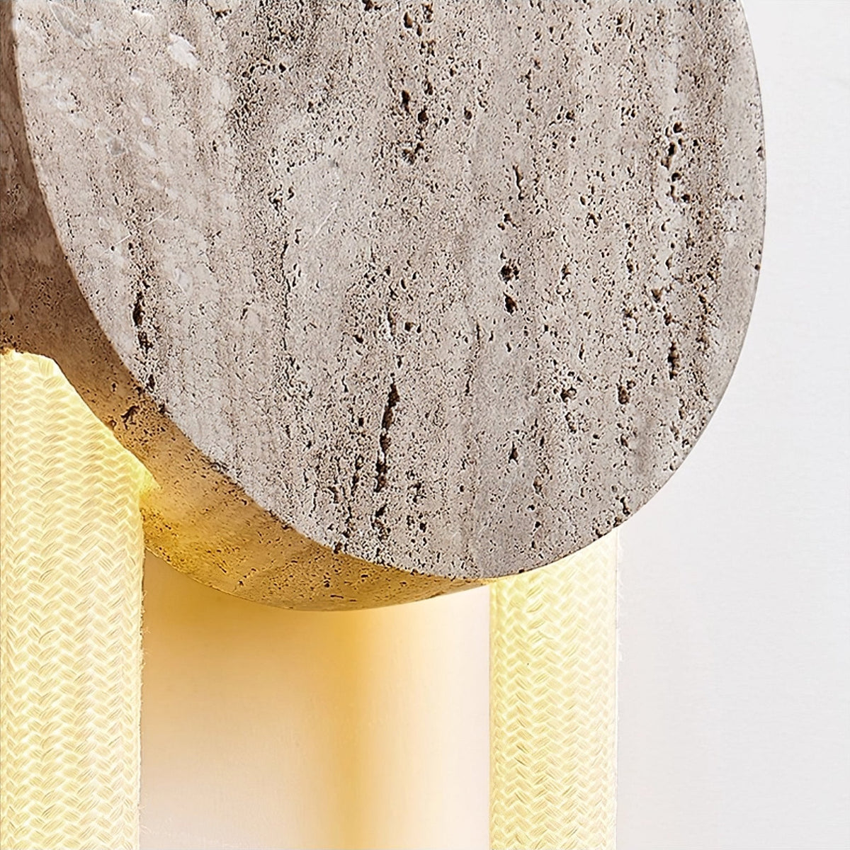 Travertine Oval Wall Lamp