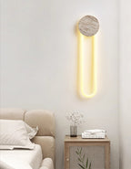 Travertine Oval Wall Lamp