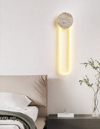 Travertine Oval Wall Lamp