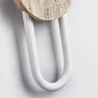 Travertine Oval Wall Lamp