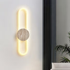 Travertine Oval Wall Lamp