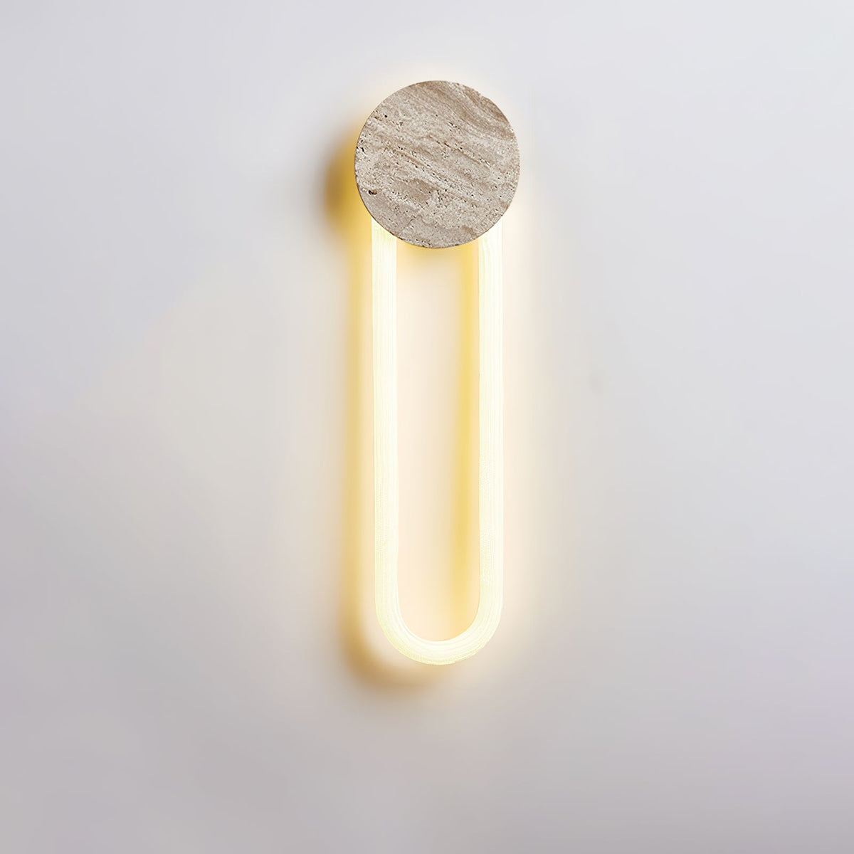 Travertine Oval Wall Lamp