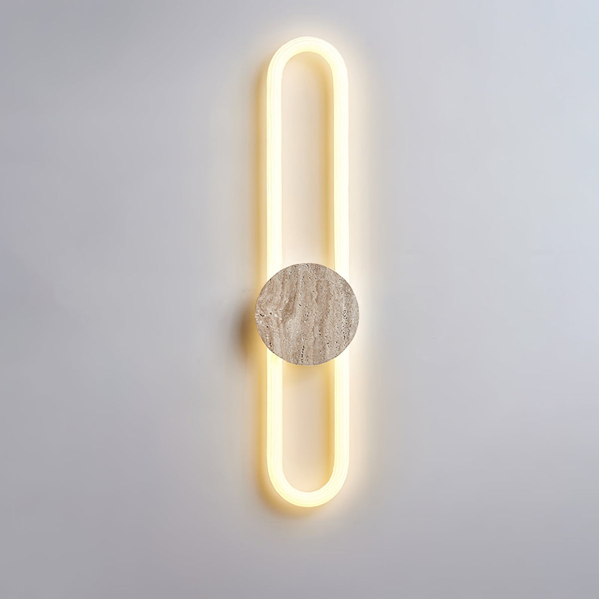 Travertine Oval Wall Lamp
