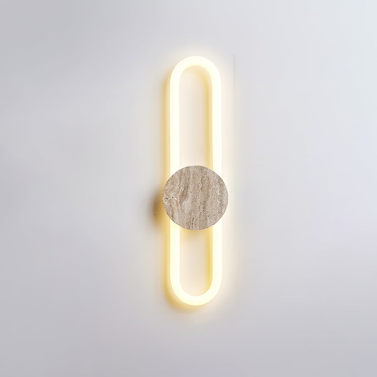 Travertine Oval Wall Lamp