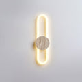 Travertine Oval Wall Lamp