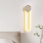Travertine Oval Wall Lamp