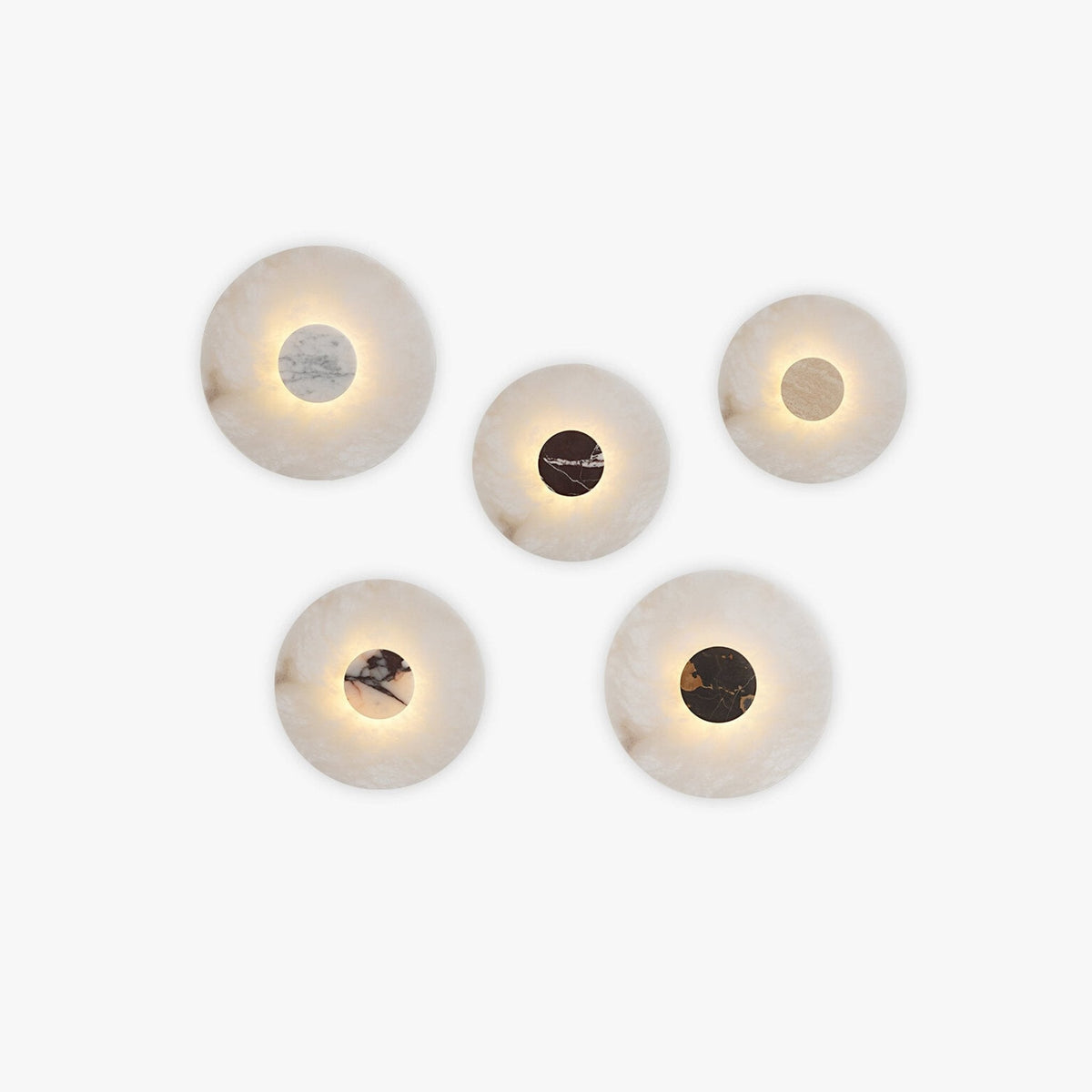 Lunar Veil Alabaster Wall Lamp
