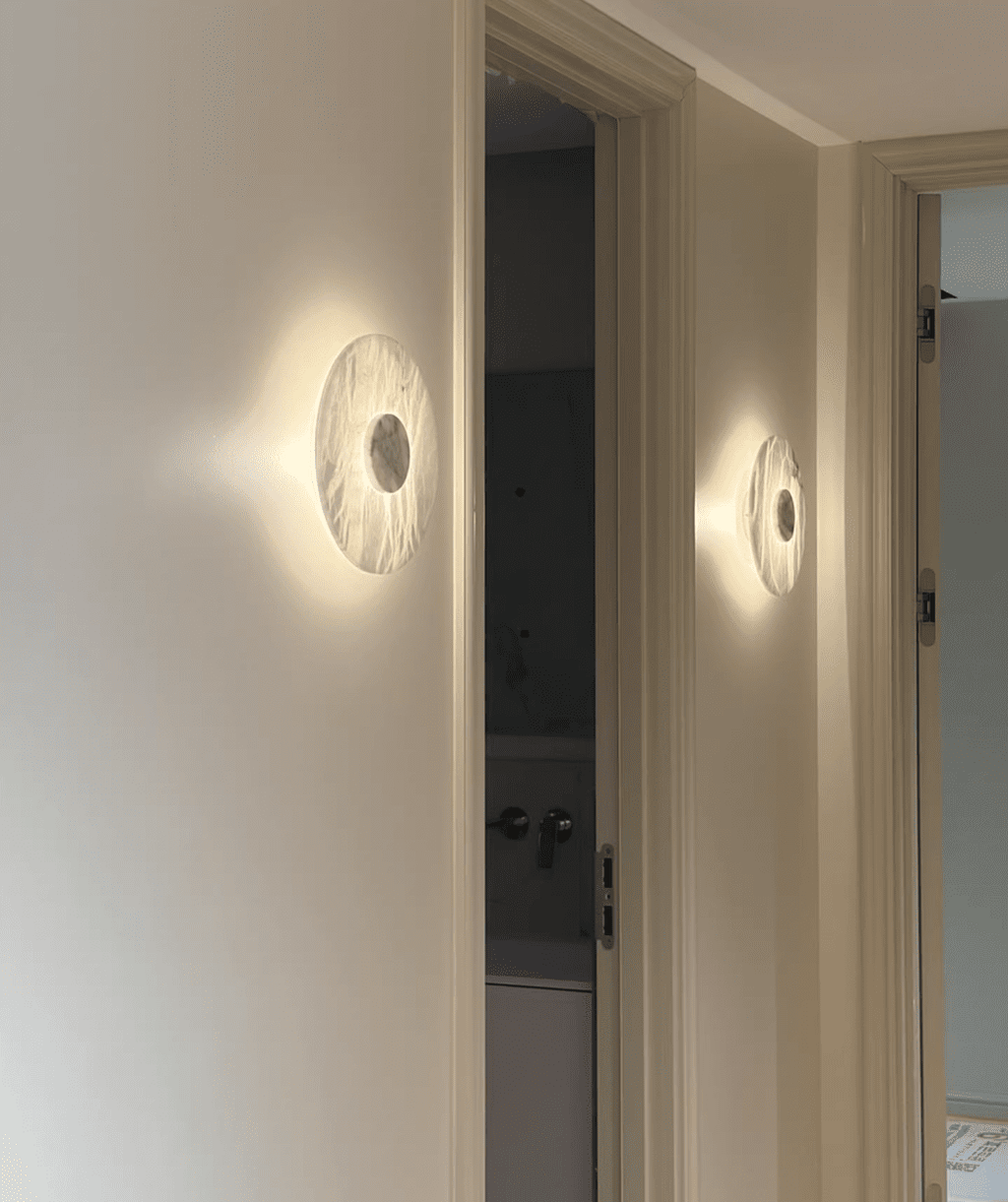 Lunar Veil Alabaster Wall Lamp