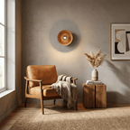 Vireo Wood Disc Wall Light