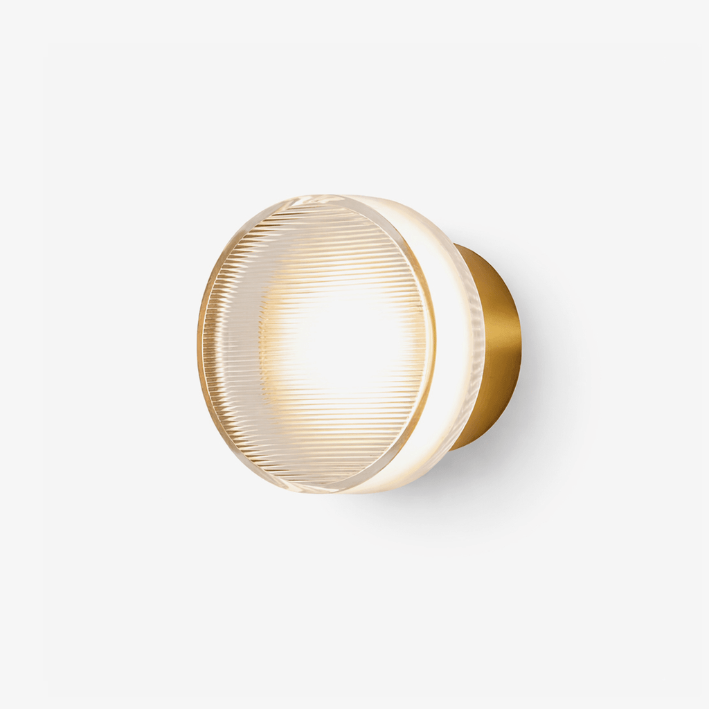 Luno Ribbed Glass Wall Light