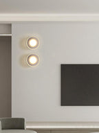 Luno Ribbed Glass Wall Light