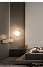 Luno Ribbed Glass Wall Light