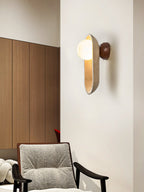 Tavian Arch Travertine Wall Lamp