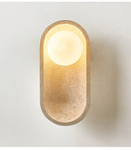 Tavian Arch Travertine Wall Lamp