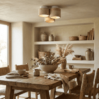 Trio Travertine Ceiling Light