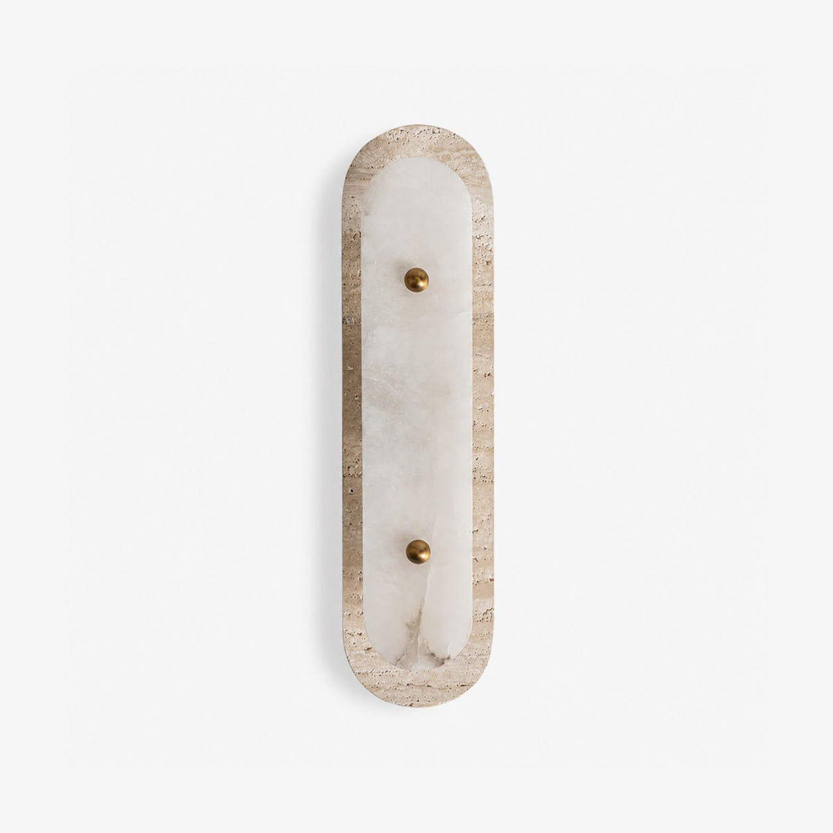 Travertine Pill Sconce