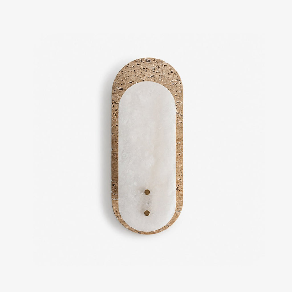 Travertine Pill Sconce